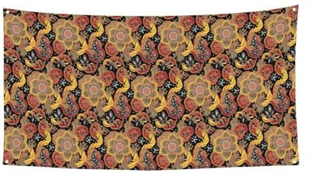 Afrikanisches Textil-Patchwork-Druck, Party-Banner für Versammlungen, Festivals, UV-beständige Dekoration, passend für Halloween, Bar, Wohnzimmer