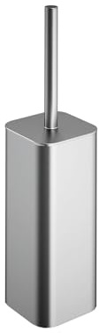COSMIC NEA Bathroom Brush with Modern and Contemporary Design Made of Stainless Steel and Plastic. Floor Toilet Brush Holder in Matte Steel Color