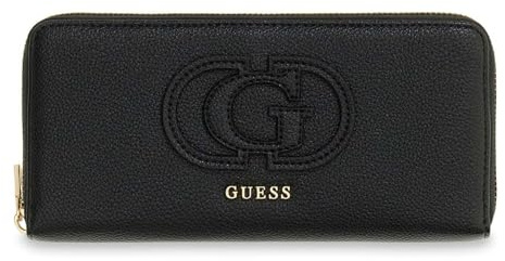 GUESS Geldbörse Isola SLG Zip Around Wallet Black schwarz