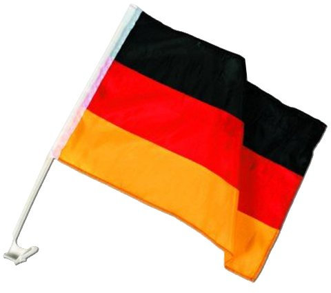 EUFAB 80120 Autoflagge Deutschland mit Klemmhalterung
