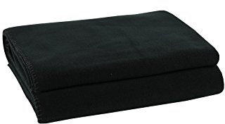 Zoeppritz Fleecedecke, weich 160 x 200 cm schwarz 980