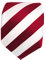TigerTie Schicke Designer Krawatte - Schlips Binder rot signalrot weiss gestreift - Tie