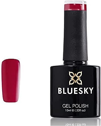 Bluesky Gel Nail Polish, Magenta Kiss Cs01, Red, Pink, Long Lasting, Chip Resistant, 10 ml (Requires Curing Under UV LED Lamp)