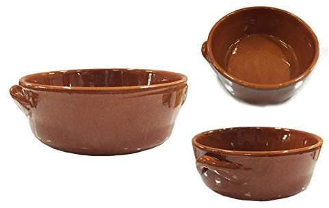 OEM SYSTEMS Confezione 6 TEGAMINI Ceramica CM.14, Red, One Size