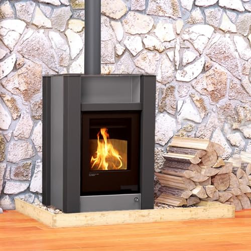 Aquaflam HSF34-077 Vario Lend Basic Wasserführender Kaminofen Grey 11/7 kW/A