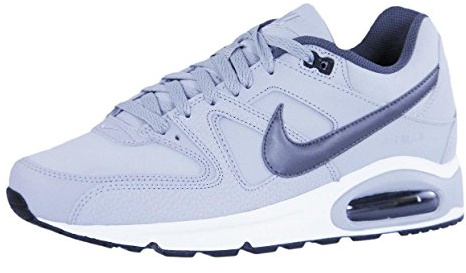 Nike Herren AIR MAX Command Leather Laufschuhe, Grau (Wolf Grey/MTLC Dark Grey/Black/White 012), 42 EU