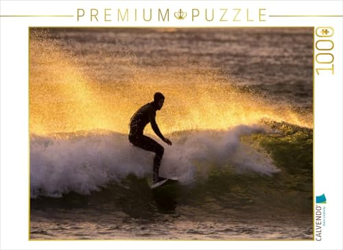 CALVENDO Puzzle Die Surfer von Unstad | 1000 Teile Lege-Größe 64 x 48 cm Foto-Puzzle für glückliche Stunden