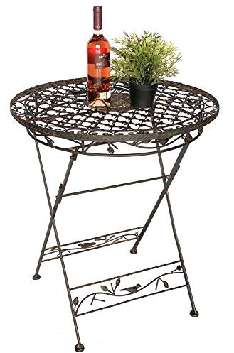 Tisch Avis Klapptisch aus Metall 1850 Schmiedeeisen Gartentisch Gartenmöbel