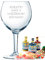 Grand verre à gin personnalisé 68 cl pour fête d'anniversaire avec gravure au laser