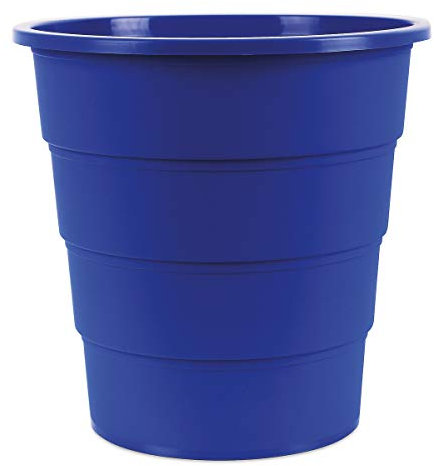 Office Products Model 19054621-05 - Papelera de plástico (16 L), color azul