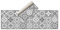 Tapis Vinyle hydraulique 180x60 cm Noir Gris – Tapis Cuisine – Tapis Chambre – Tapis de Salle à Manger antidérapant – Tapis Adaptable – Tapis pour Enfant – Caoutchouc éponge et Sol PVC