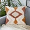 Merrycolor 2er Set Boho Kissenbezug, Zierkissenbezug Deko Kissenhülle mit Verstecktem Reißverschluss, Dekokissen Sofakissen Dekorativ Couchkissen , Kissenhülle mit quasten Bezug Weich für Wohnzimmer Schlafzimmer (Orange, 18*18)