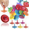 Wooden Spinning Top, 30 Pieces Wooden Spinning Top Toy for Desk Flat Wooden Clips Gyro Toy for Kids Gift (Colourful)
