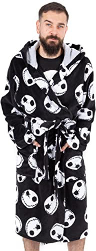 Disney The Nightmare vor Weihnachtsklemmkleid Herren Black PJS Bademantel