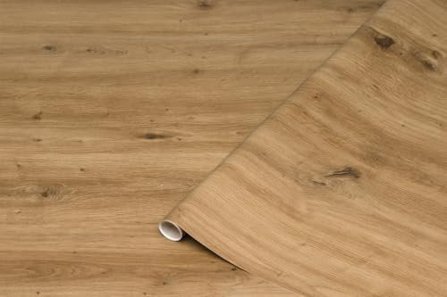 d-c-fix Möbel-Klebefolie Artisan Oak dunkel Holz-Optik 67,5 cm x 2 m - Möbelfolie selbstklebend Deko-Folie Küche Schrank Fensterbank Schrankfolie Tisch Holzfolie Eiche Rustikal Vintage dunkelbraun