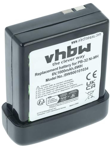 vhbw Akku kompatibel mit Kenwood TH-79 | TH-79A, TH-79E, TH-79AT, TK-208, TK-209, TK-308 Funkgerät, Walkie Talkie (1000mAh, 6V, NiMH)