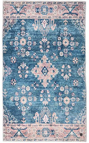 Oriental Bath | ONE | Teppich aus 100% Polyester (Microfaser) | maschinell bedruckt | Größe: 60 x 100 cm | Farbe: Türkis | Tom Tailor