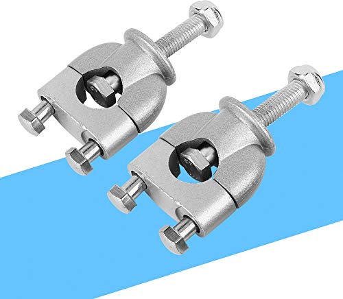 Motorcycle Handlebar Risers, Motorcycle Riser Handlebar Mount Clamp Lifte, 1 Pair 7/8' 22mm Silver Handle Bar Mount Mounting Riser Clamp For ATV Motorcycle