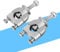 Motorcycle Handlebar Risers, Motorcycle Riser Handlebar Mount Clamp Lifte, 1 Pair 7/8' 22mm Silver Handle Bar Mount Mounting Riser Clamp For ATV Motorcycle