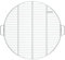 BonFeu BonGrill Grillrost aus verzinkter Stahl - Plancha Grillplatte - Grillplatte Gasgrill, Plancha Gasgrill, Plancha Grill - Grillmatte für Feuerschale, Feuerkorb und Gartenkamin - Ø60cm