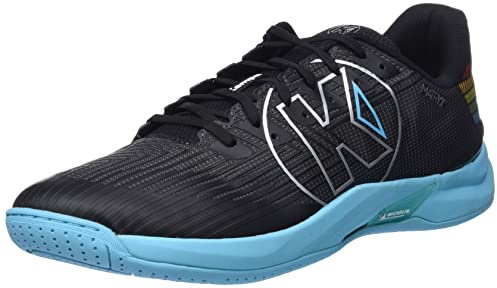 Kempa Unisex Attack Two 2.0 Square Sneaker, Handball Fitness Sport-Schuh Schwarz Regenbogen