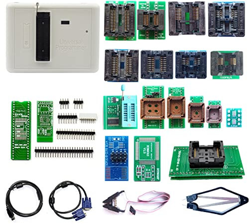 Filican RT809H eprom Programmer + 19 Adapter EMMC-Nand Flash Extrem schnelles Universal Chip Programmer Kit IC Adapter mit Kabeln ISP Kabel TSOP48 TSOP56 Auto/DVD/TV