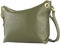 modamoda de - T243 - ital. Umhängetasche Klein Small aus Leder, Farbe:Olivgrün