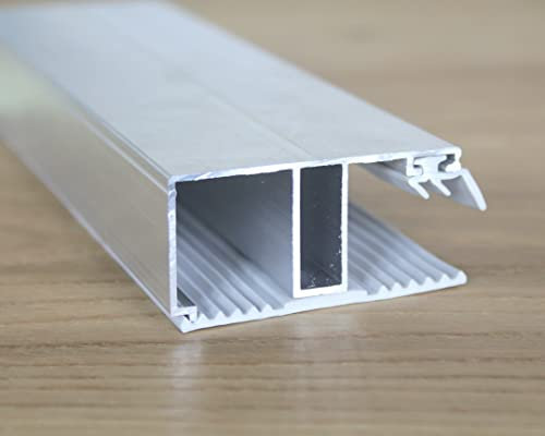 Löffert® Rand-Profil Aluminium - Gummi | Alle Längen: 2-7m | Breite: 60mm für 16mm Stegplatten HKP PC (6000mm)