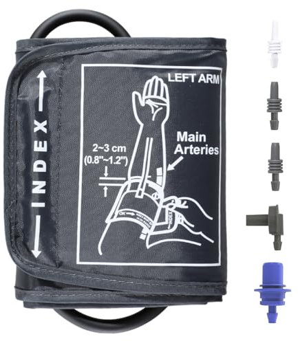 HKFENG Blood Pressure Cuff Extra Large Blood Pressure Cuff Blood Pressure Monitor for Automatic and Digital Machine for Adults Seniors Elderly -5 Connectors (Extra Large 22-52cm)