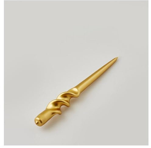 EDG Enzo De Gasperi Candela Twist Lunga perlata da candelabro in Cera H29 cm 3 Varianti (1pz) Oro