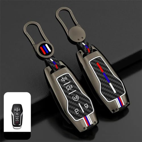 HATHWAY Convient pour Ford Mustang 2015-2017, Couvercle de Porte-clés de Voiture, Coque de Porte-clés à Distance sans clé, Couvercle de Porte-clés de Voiture, Accessoires de Voiture