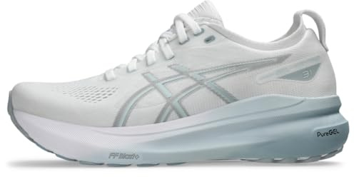 ASICS Damen Gel-Kayano 31 Laufschuhe, Weiß/Delfingrau, 11