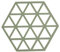 Zone Denmark Triangles Topfuntersetzer/Untersetzer für Töpfe, Silikon, 16 x 14 cm, Rosemary