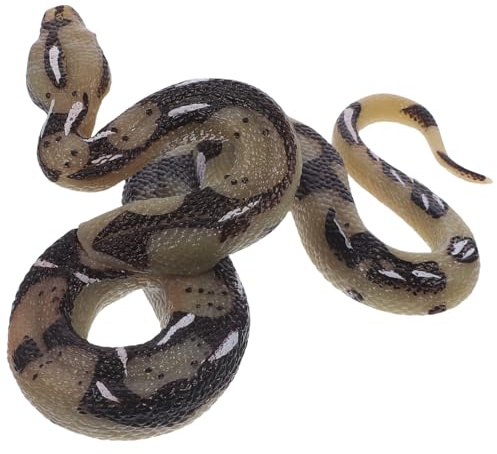 BESTonZON Realistische Gummischlange Fake Python für Halloween Pranks | Große Künstliche Schlange Spielzeug Scherzartikel für Garten Vögel Verscheuchen Dekoration Requisite Streiche Geschenk