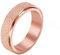 Whoiy Ausgefallene Trauringe Rosegold mit Gravur, Edelstahl Ringe Spinner Matt Ring Hochzeitstag 5.6MM für Frauen Größe 60 (19.1)