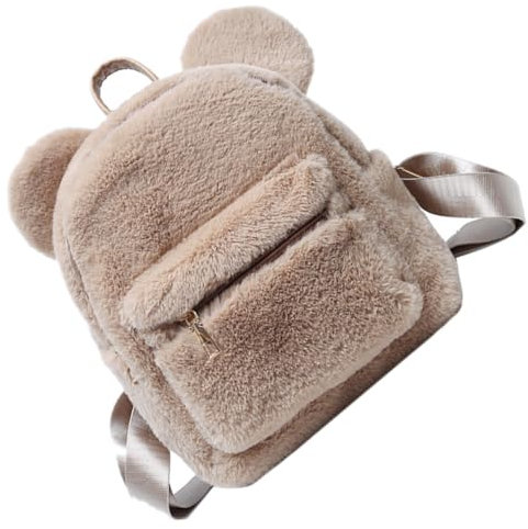 LIFKOME 1stück Adorabler Winter Damen Rucksack Mit Plüsch-bärenohr-design Kuschelig Und Praktisch Für Alltag Für Outdoor-aktivitäten Und Einkäufe Elegantem Erhältlich