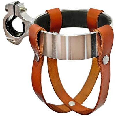 OnIUeZky Porte-Traits de vélo en Cuir Porte-Bouteille de Guidon à vélo Cages de Bouteille d'eau à vélo pour Moto.