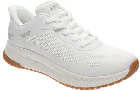 Skechers - Bobs Squad 4 Staple Look, Zapatillas Mujeres, White,
