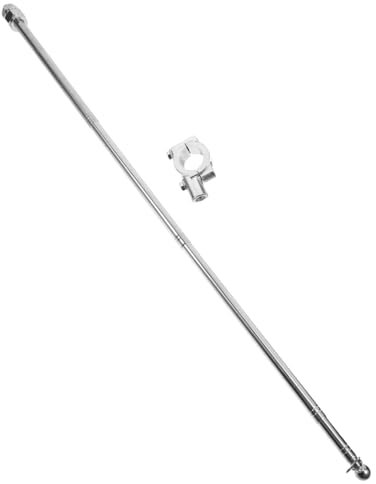 Gogogmee -fahnenmast Handhaben Flagge Fahrradfahnenmast Motorräder Mountainbike-fahnenmast Fahrrad Display Fahnenmast Fahrradlenker Fahnenstange Fahnenmast Für Montiert Silver ,