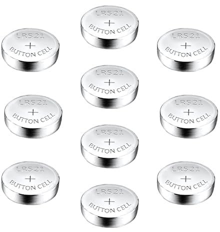 Knopfzellen 379 SR521SW Uhrenbatterie | Alkaline Silberoxid Batterie für Uhren, 1,55 V (10 Stück)