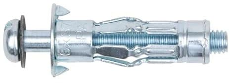 50 Chevilles métalliques pour paroi Creuse W-MH avec Patte A VIS 5X50, excellents Maintien, Cheville pré-assemblée avec Une vis métrique/Tige filetée
