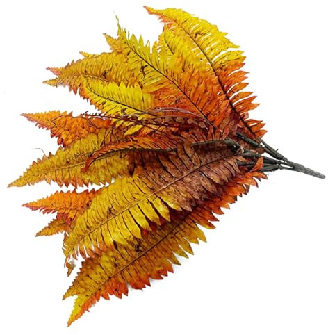 Fernos falsos Boston - Plantas artificiales de helecho de Boston para jardín doméstico | Los arbustos de helecho falsos que no son desanimados, vegetación decorativa de imitación para macetas, patio a