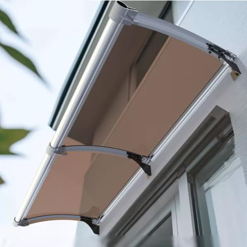Vordach Überdachung,Großformatige Markise Für Den Wohnbereich,Regenschutzdach Für Fenster Und Balkone,UV-beständige,Geräuschdämmende Und Selbstreinigende Markise (100x60cm,S)