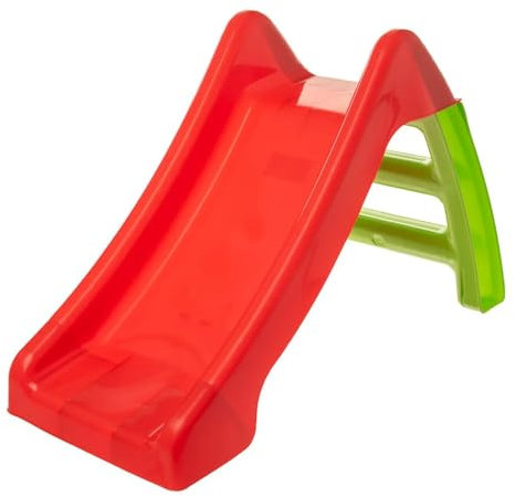 Starplast Junior Mini Slide, Kids Small Indoor Outdoor Slide, Children Play Slide for 10 months and Older, easy Assembly, 92 x 50 x H59.5 cm - Red/Green