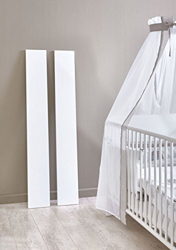 moebel-dich-auf Babyzimmer Aliya in weiß in verschiedenen Varianten Kinderzimmer Babymöbel Komplettset (Umbauseiten-Set)