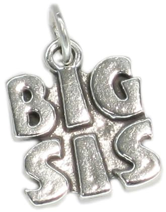 Big Sis Sterling Silber Charm-Anhänger .925 x 1 Sister Sisters Charms