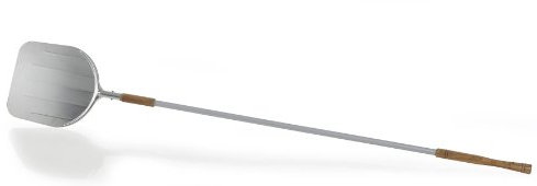 Pizzaschaufel Aluminium 2 m mit beweglichem Mittelgriff - 35 x 31,5 cm Schaufelmaß