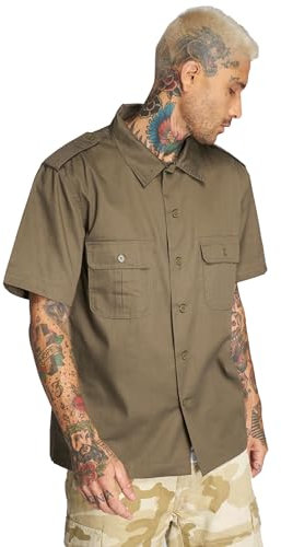 Brandit US Shirt Short Sleeve, Farbe: Olive, Größe: L