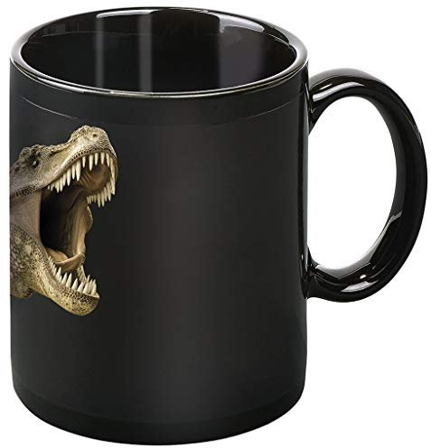 Moses. Taza mágica con Foto de Dinosaurio, Taza con Cambio de Color, de cerámica, en Negro, 8 x 11 x 9.5 cm