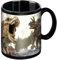 Moses. Taza mágica con Foto de Dinosaurio, Taza con Cambio de Color, de cerámica, en Negro, 8 x 11 x 9.5 cm